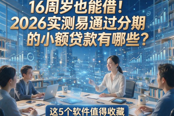 16周岁也能借!2026实测易通过分期的小额贷款有哪些?这5个软件值得收藏