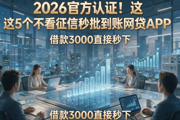2026官方认证!这5个不看征信秒批到账网贷APP,借款3000直接秒下