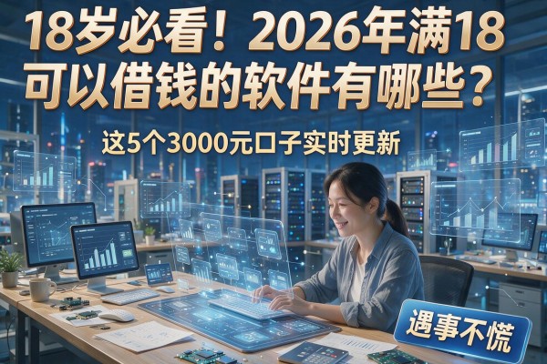 18岁必看!2026年满18可以借钱的软件有哪些?这5个3000元口子实时更新,遇事不慌