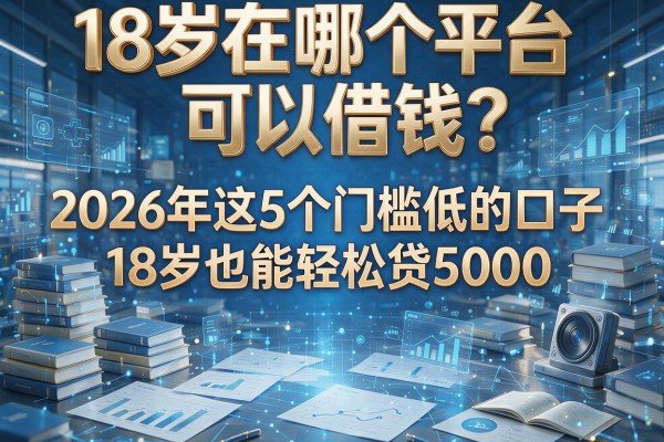 18岁在哪个平台可以借钱？2026年这5个门槛低的口子，18岁也能轻松贷5000