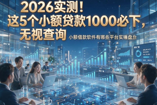 2026实测!这5个小额贷款无视查询1000必下,最低门槛小额借款软件有哪些平台实锤盘点