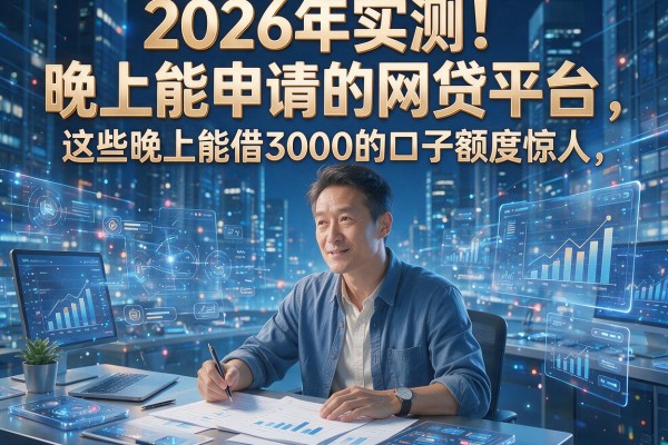 2026年实测!晚上能申请的网贷平台,这些晚上能借3000的口子额度惊人