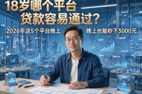 18岁哪个平台贷款容易通过?2026年这5个平台晚上也能秒下3000元