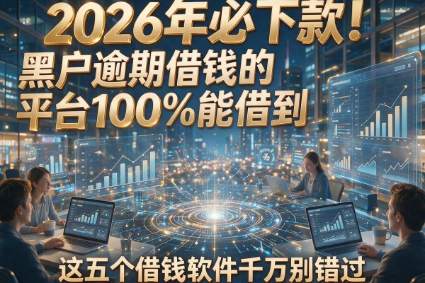 2026年必下款!黑户逾期借钱的平台100%能借到,这五个借钱软件千万别错过