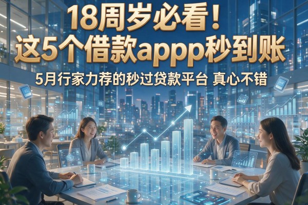 18周岁必看!这5个借款app秒到账,5月行家力荐的秒过贷款平台真心不错