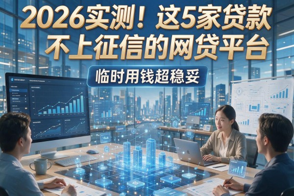 2026实测！这5家贷款不上征信的网贷平台，临时用钱超稳妥