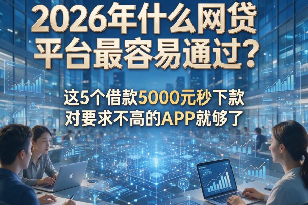2026年什么网贷平台最容易通过?这5个借款5000元秒下款、对要求不高的APP就够了