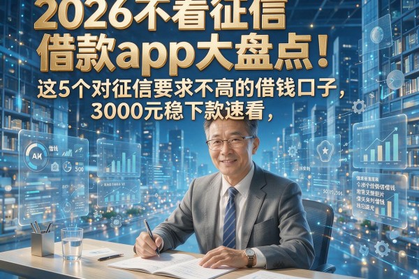 2026不看征信借款app大盘点!这5个对征信要求不高的借钱口子,3000元稳下款速看