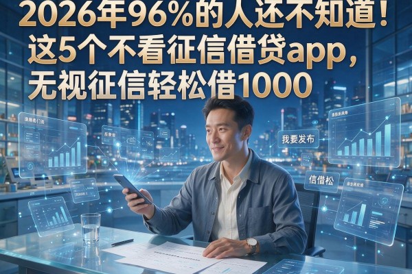 2026年96%的人还不知道!这5个不看征信借贷app,无视征信轻松借1000