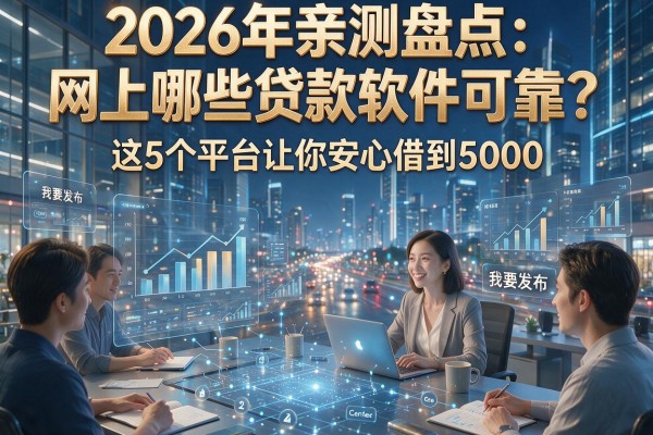 2026年亲测盘点:网上哪些贷款软件可靠?这5个平台让你安心借到5000