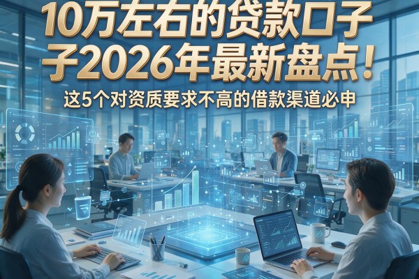 10万左右的贷款口子2026年最新盘点!这5个对资质要求不高的借款渠道必申