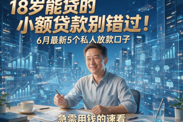 18岁能贷的小额贷款别错过!6月最新5个私人放款口子,急需用钱的速看