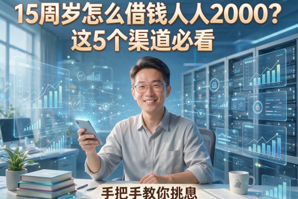 15周岁怎么借钱人人2000？这5个渠道必看，手把手教你挑！
