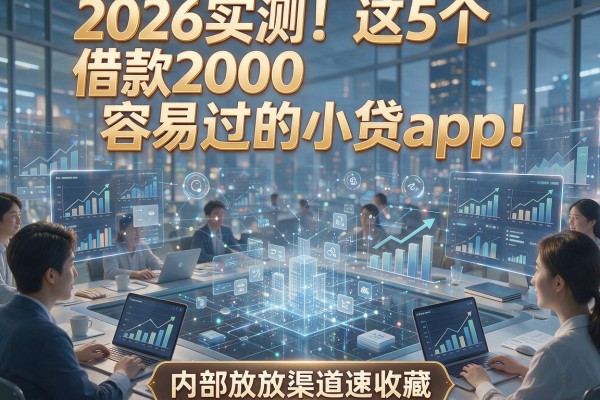 2026实测!这5个借款2000容易过的小贷app,内部放款渠道速收藏