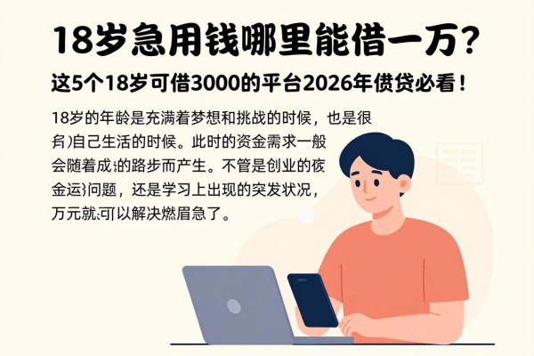 18岁急用钱哪里能借一万?这5个18岁可借3000的平台2026年借贷必看!