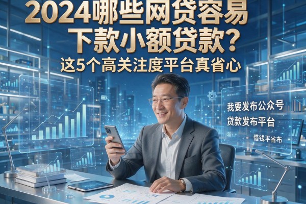 2024哪些网贷容易下款小额贷款?这5个高关注度平台真省心!