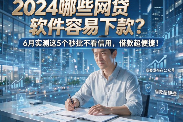 2024哪些网贷软件容易下款?6月实测这5个秒批不看信用,借款超便捷!
