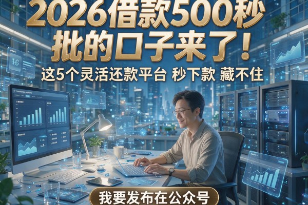 2026借款500秒批的口子来了!这5个灵活还款平台秒下款藏不住