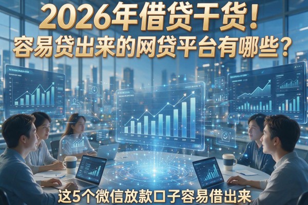2026年借贷干货！容易贷出来的网贷平台有哪些？这5个微信放款口子容易借出来