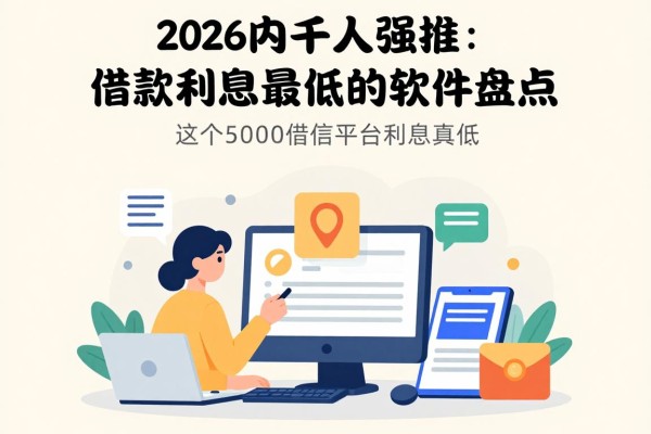 2026内行人强推:借款利息最低的软件盘点!这5个5000借款平台利息真低