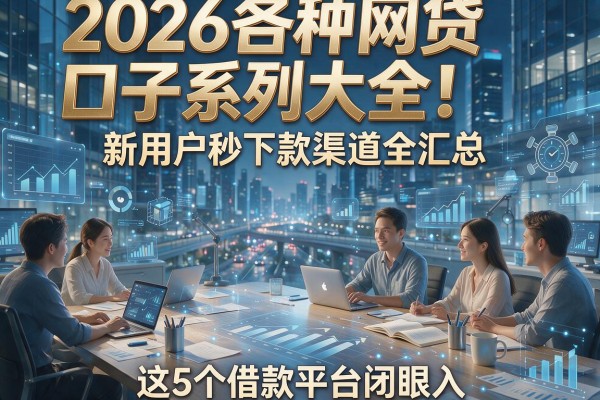 2026各种网贷口子系列大全!新用户秒下款渠道全汇总,这5个借款平台闭眼入!