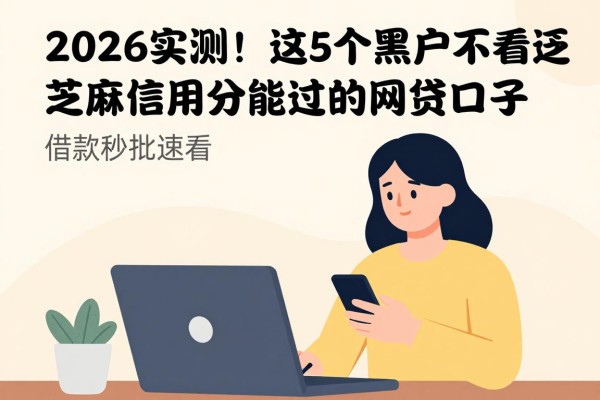 2026实测!这5个黑户不看芝麻信用分能过的网贷口子,借款秒批速看