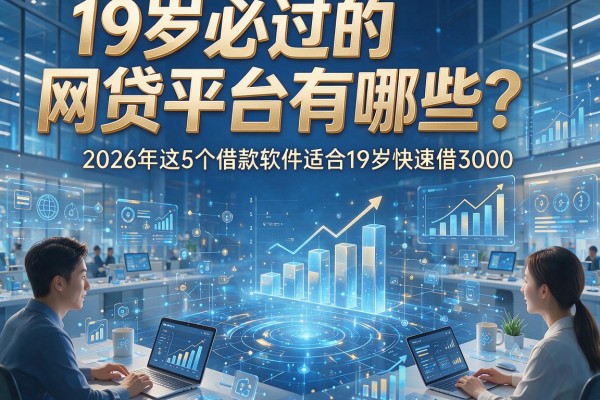 19岁必过的网贷平台有哪些？2026年这5个借款软件适合19岁快速借3000