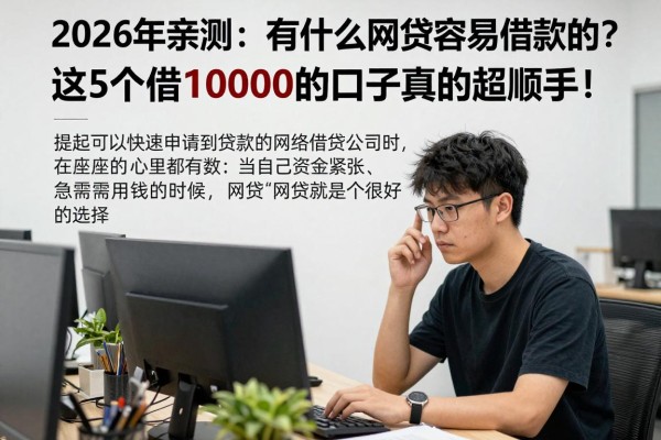 2026年亲测:有什么网贷容易借款的?这5个借10000的口子真的超顺手!