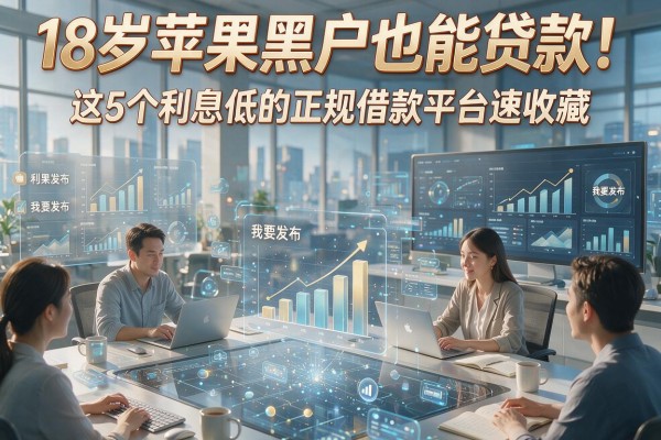 18岁苹果黑户也能贷款!这5个利息低的正规借款平台速收藏