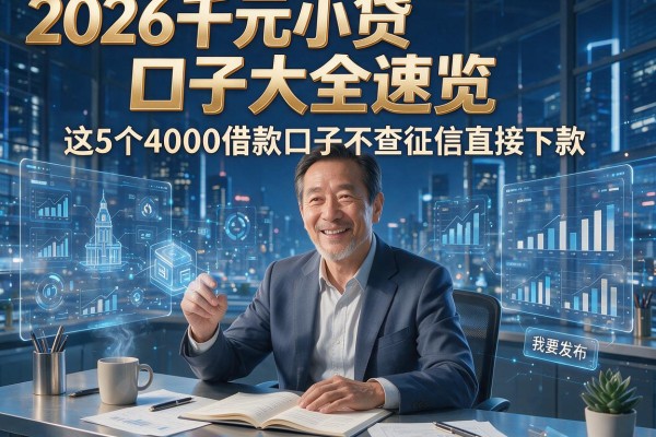 2026千元小贷口子大全速览,这5个4000借款口子不查征信直接下款!