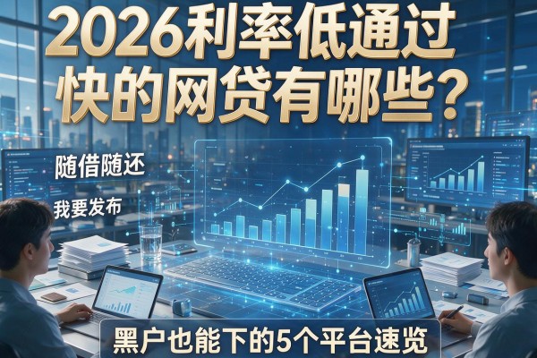 2026利率低通过快的网贷有哪些？随借随还、黑户也能下的5个平台速览！