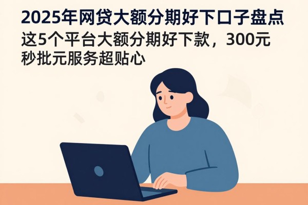 2025年网贷大额分期好下口子盘点：这5个平台大额分期好下款，3000元秒批服务超贴心