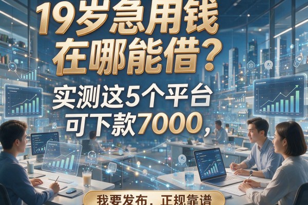 19岁急用钱在哪能借?实测这5个平台可下款7000,正规靠谱
