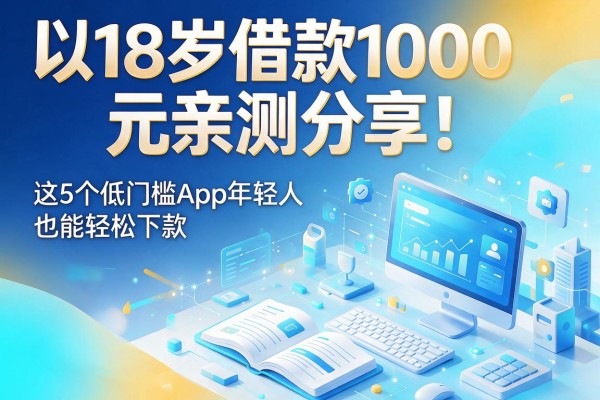 18岁借款1000元亲测分享!这5个低门槛App年轻人也能轻松下款