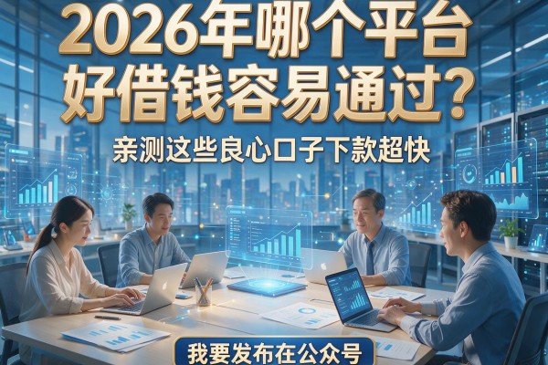 2026年哪个平台好借钱容易通过?亲测这些良心口子下款超快!