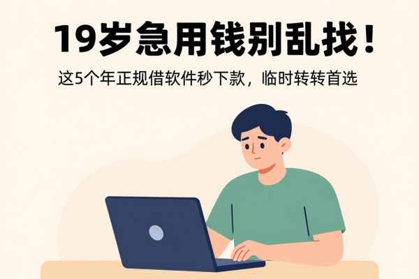 19岁急用钱别乱找！这5个2026年正规借钱软件秒下款，临时周转首选