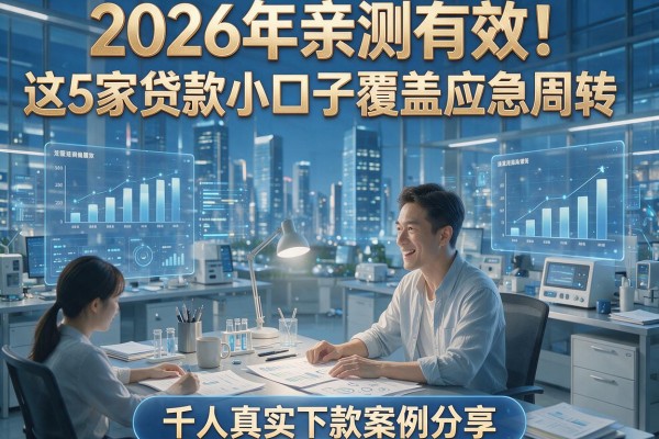 2026年亲测有效！这5家贷款小口子覆盖应急周转，千人真实下款案例分享