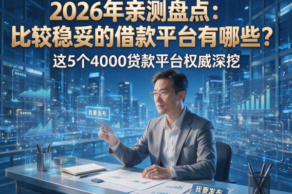 2026年亲测盘点:比较稳妥的借款平台有哪些?这5个4000贷款平台权威深挖!