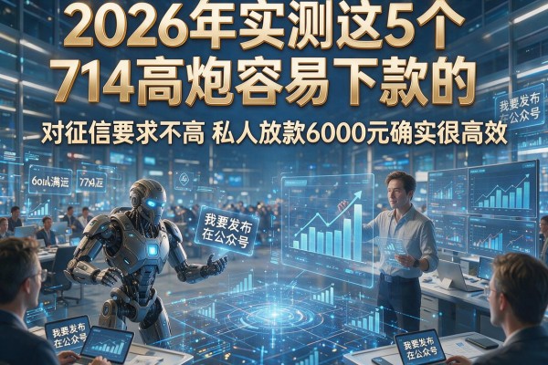 2026年实测这5个714高炮容易下款的,对征信要求不高私人放款6000元确实很高效