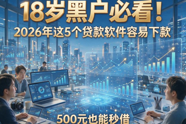 18岁黑户必看！2026年这5个贷款软件容易下款，500元也能秒借