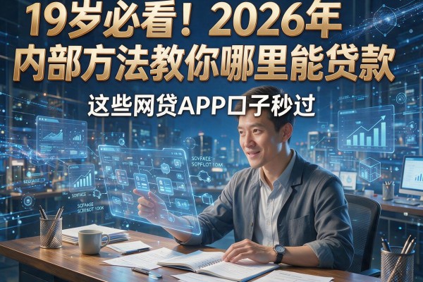 19岁必看！2026年内部方法教你哪里能贷款，这些网贷APP口子秒过