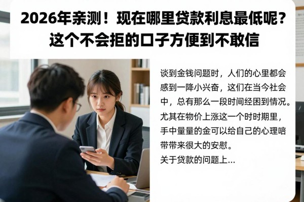 2026年亲测!现在哪里贷款利息最低呢?这几个不会拒的口子方便到不敢信