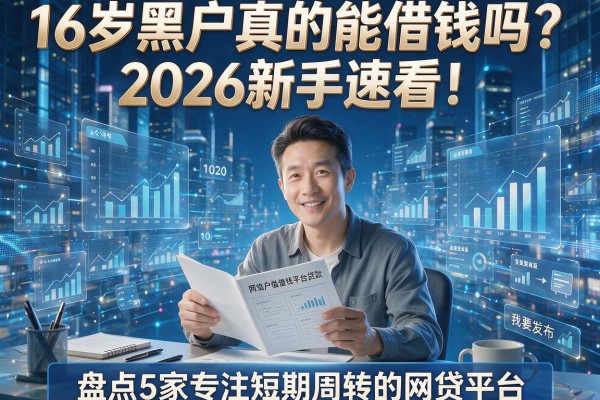 16岁黑户真的能借钱吗?2026新手速看!盘点5家专注短期周转的网贷平台