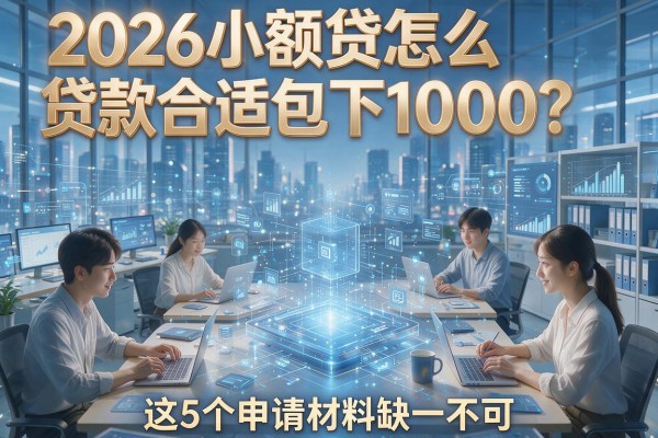 2026小额贷怎么贷款合适包下1000？这5个申请材料缺一不可！