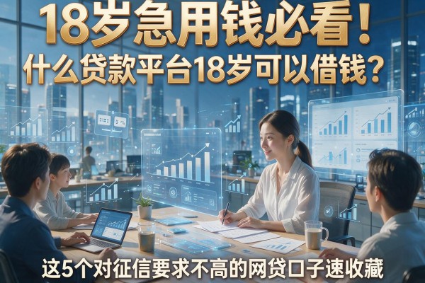 18岁急用钱必看!什么贷款平台18岁可以借钱?这5个对征信要求不高的网贷口子速收藏