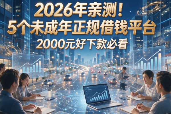 2026年亲测！5个未成年正规借钱平台，2000元好下款必看