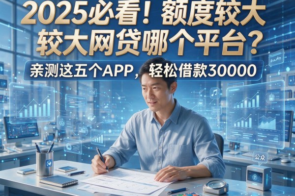 2025必看!额度较大网贷哪个平台?亲测这五个APP,轻松借款30000