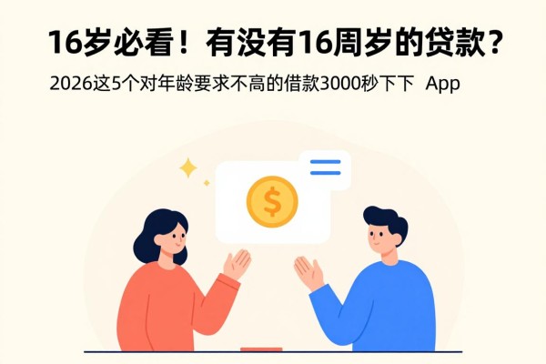 16岁必看!支付宝有没有16周岁的贷款?2026这5个对年龄要求不高的借款3000秒下App重点盘点