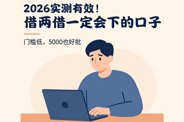 2026实测有效！这5个借2000必下的口子门槛低，5000也好批