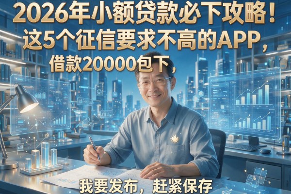 2026年小额贷款必下攻略!这5个征信要求不高的APP,借款20000包下,赶紧保存!